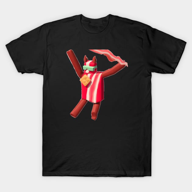 Dabbing Roblox Bacon T-Shirt by valsevent